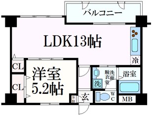 住吉駅 徒歩10分 5階の物件間取画像